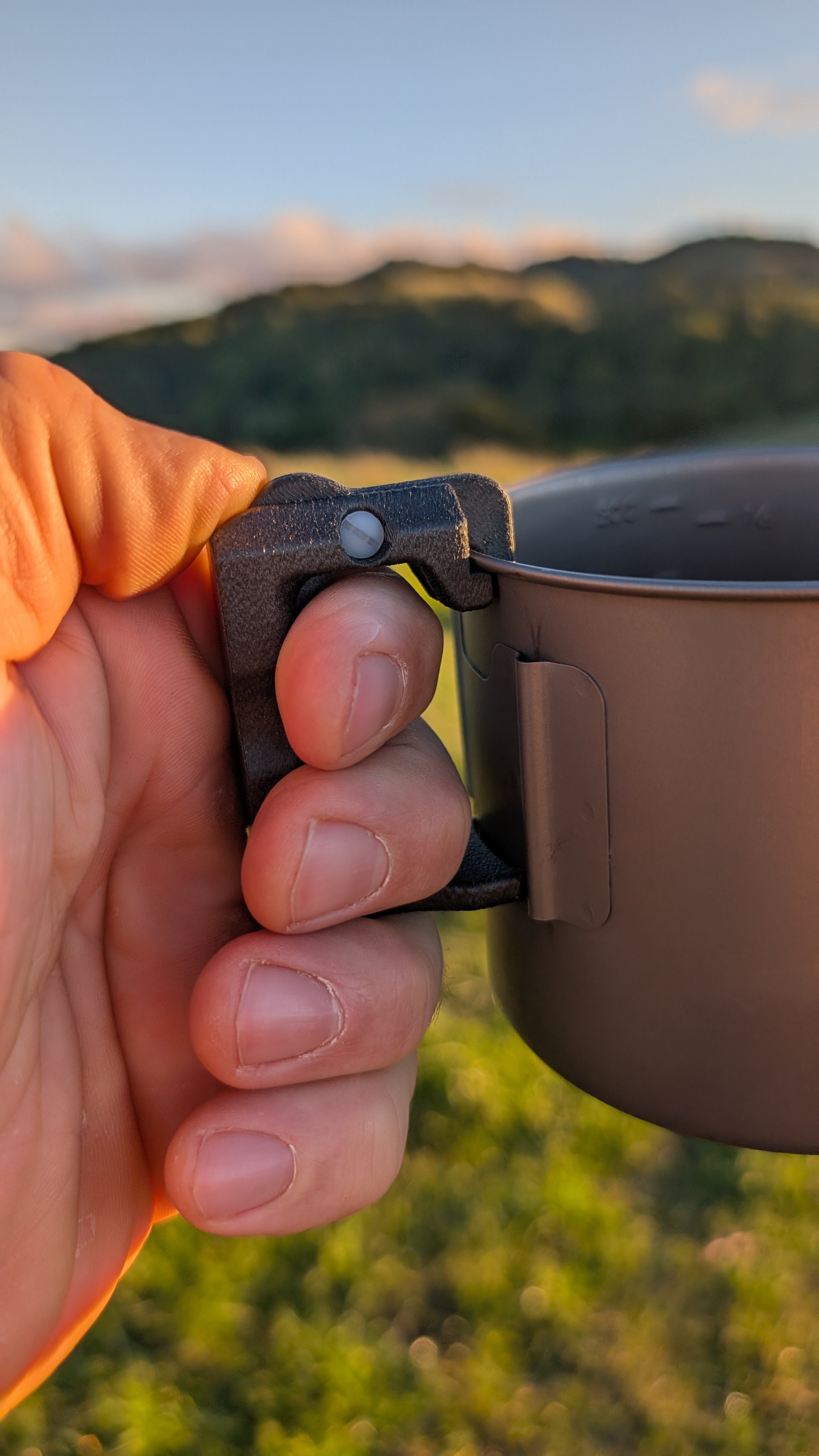 Grandle - Ultralight Pot Grabber/Mug Handle 3D-printed Carbon Fiber