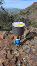 StoveBug Stake - Ultralight Air Horn Canister Stove Support in Carbon Fiber for Backpacking