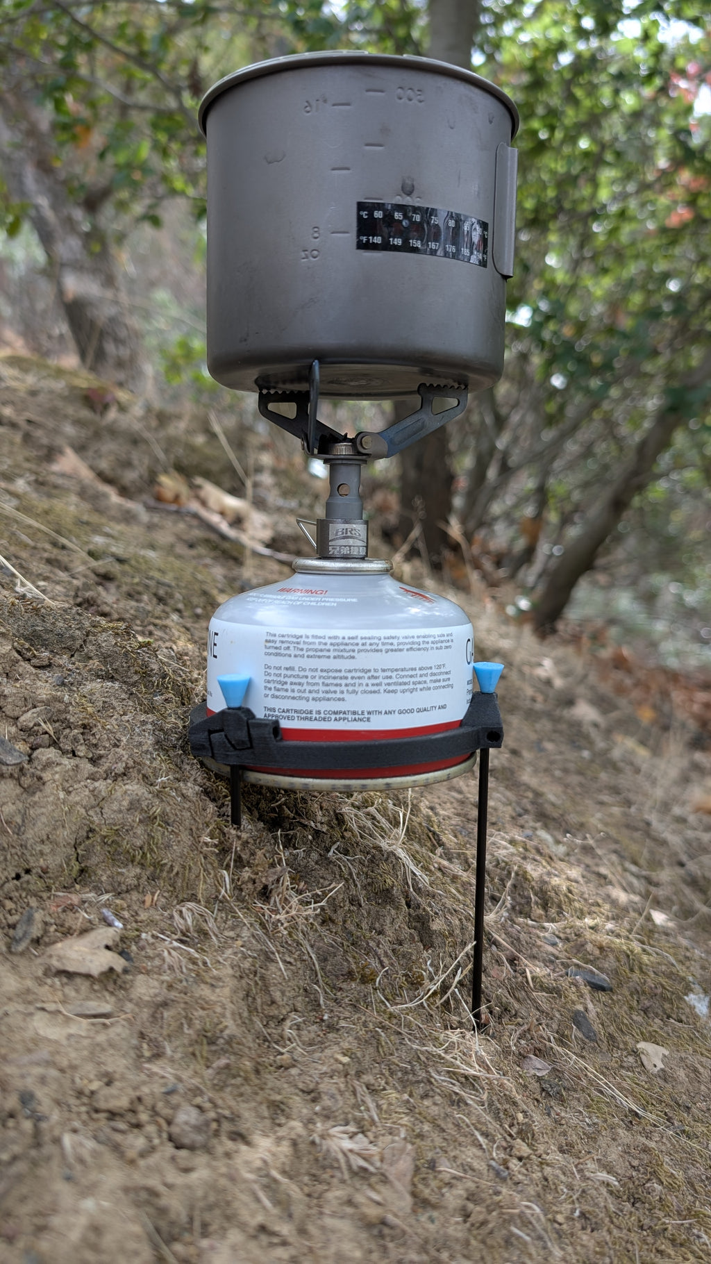 StoveBug 4oz - Ultralight Backpacking Stove Stabilizing Stand.