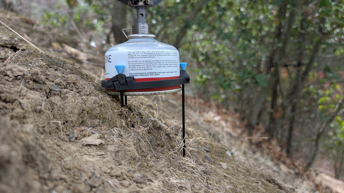 StoveBug 4oz - Ultralight Backpacking Stove Stabilizing Stand.