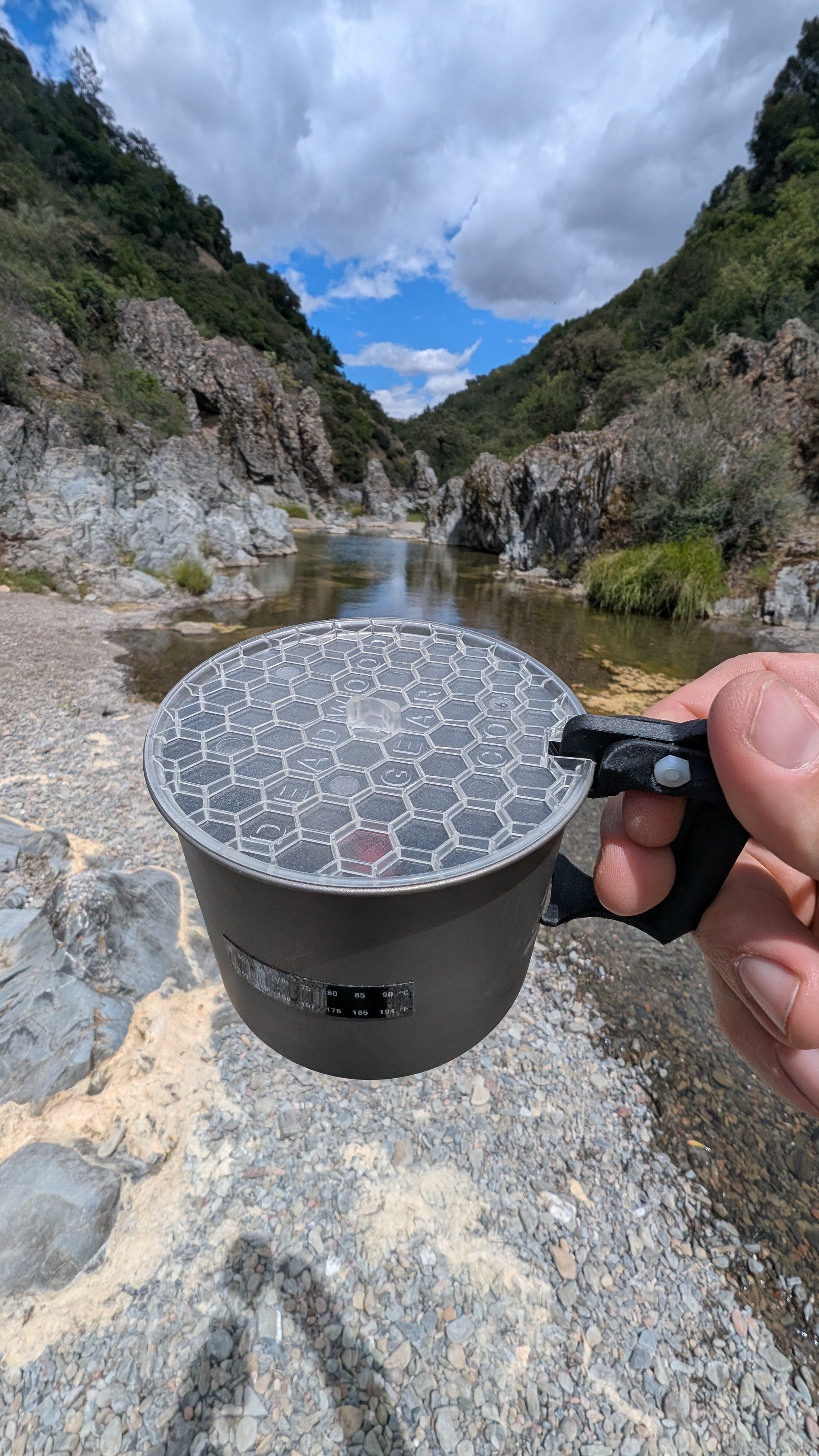 Beehive Pot Lid - Ultralight, Transparent Pot Lid for Backpacking